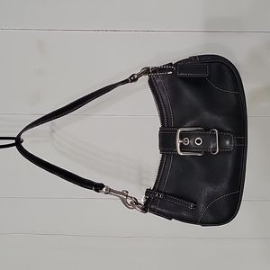 Perfect Sized Black Coach Bag for Date Nights!